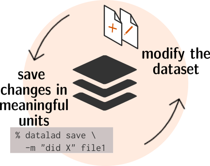 A simple, local version control workflow with datalad.